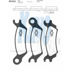 BP-4533 KAVO PARTS Комплект тормозных колодок, дисковый тормоз