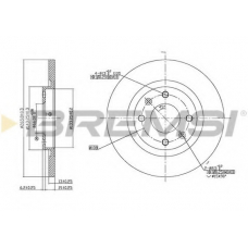 DBB000S BREMSI Тормозной диск