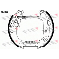 TK1936 FTE Комплект тормозных колодок