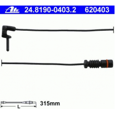24.8190-0403.2 ATE Сигнализатор, износ тормозных колодок
