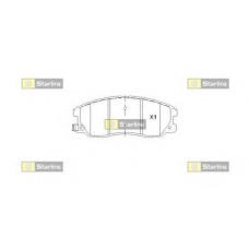 BD S852P STARLINE Комплект тормозных колодок, дисковый тормоз