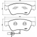 P 85 102 BREMBO Комплект тормозных колодок, дисковый тормоз