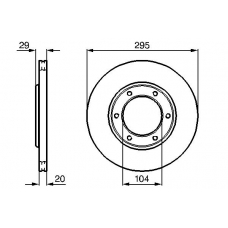 0 986 478 257 BOSCH Тормозной диск