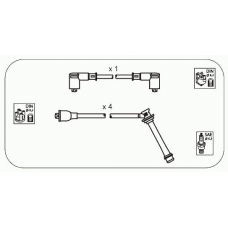 JP149 JANMOR Комплект проводов зажигания