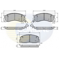 CBP3441 COMLINE Комплект тормозных колодок, дисковый тормоз