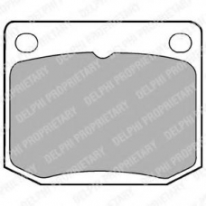 LP131 DELPHI Комплект тормозных колодок, дисковый тормоз