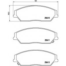 8DB 355 020-741 HELLA PAGID Комплект тормозных колодок, дисковый тормоз