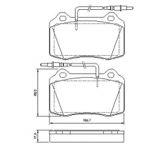 0 986 424 658 BOSCH Комплект тормозных колодок, дисковый тормоз