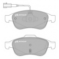 LVXL1659 MOTAQUIP Комплект тормозных колодок, дисковый тормоз