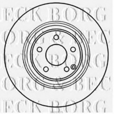BBD5737S BORG & BECK Тормозной диск