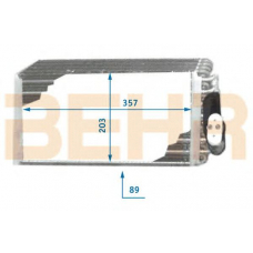 7401007 BEHR Evaporator