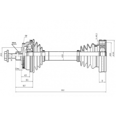 AW1530683A AYWIPARTS Приводной вал