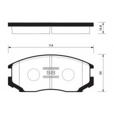 FBP1142 FI.BA Комплект тормозных колодок, дисковый тормоз