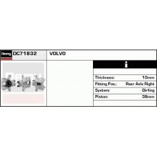 DC71832 DELCO REMY Тормозной суппорт