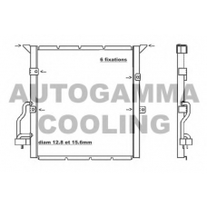 105516 AUTOGAMMA Конденсатор, кондиционер