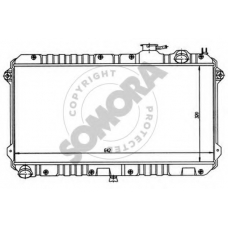 166040 SOMORA Радиатор, охлаждение двигателя