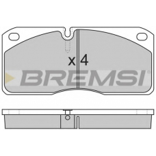 BP7258 BREMSI Комплект тормозных колодок, дисковый тормоз