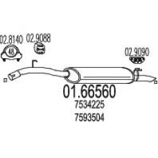 01.66560 MTS Глушитель выхлопных газов конечный