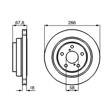 0 986 478 800 BOSCH Тормозной диск