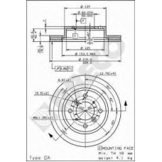 BS 8292 BRECO Тормозной диск