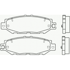 P 83 036 BREMBO Комплект тормозных колодок, дисковый тормоз