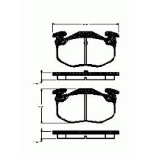 144.50 REMSA 144 50_=155 050-sx=571744b=223728 !колодки дисковые з.\ peugeot 306 1.8i-2.0i/2.0hdi 93-00