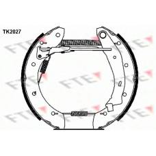 TK2027 FTE Комплект тормозных колодок