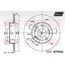 873541.0000 MAXTECH Тормозной диск