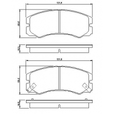 0 986 424 366 BOSCH Комплект тормозных колодок, дисковый тормоз