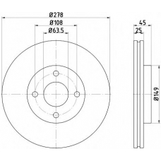 54590PRO PAGID Тормозной диск