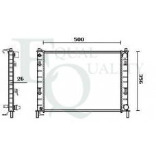 RM0696 EQUAL QUALITY Радиатор, охлаждение двигателя