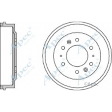 DRM9714 APEC Тормозной барабан