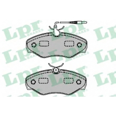 05P1660 LPR Комплект тормозных колодок, дисковый тормоз