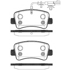P15393.11 WOKING Комплект тормозных колодок, дисковый тормоз