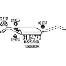 01.64770 MTS Глушитель выхлопных газов конечный