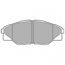 LP2496 DELPHI Комплект тормозных колодок, дисковый тормоз