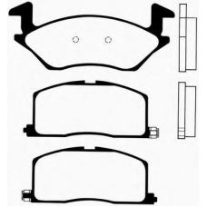 J PA-284AF JAPANPARTS Комплект тормозных колодок, дисковый тормоз