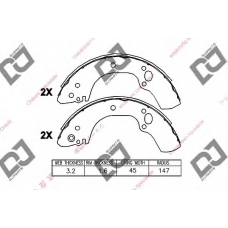 BS1321 DJ PARTS Комплект тормозных колодок