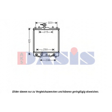 320031N AKS DASIS Радиатор, охлаждение двигателя