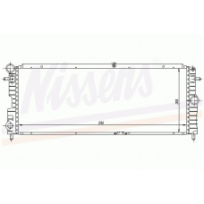 63045 NISSENS Радиатор, охлаждение двигателя