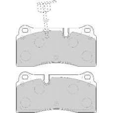 FD7088A NECTO Комплект тормозных колодок, дисковый тормоз