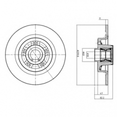 BG9023RS DELPHI Тормозной диск