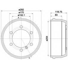 MBD116 MINTEX Тормозной барабан