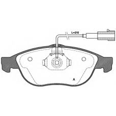 BPA0660.11 OPEN PARTS Комплект тормозных колодок, дисковый тормоз