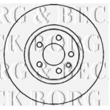 BBD5121 BORG & BECK Тормозной диск