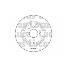 DF2620 TRW Тормозной диск