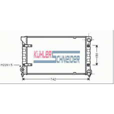 2301601 KUHLER SCHNEIDER Радиатор, охлаждение двигател