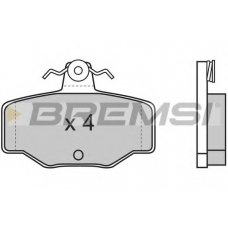 BP2471 BREMSI Комплект тормозных колодок, дисковый тормоз