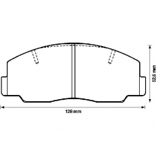 572297B BENDIX Комплект тормозных колодок, дисковый тормоз