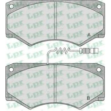 05P660 LPR Комплект тормозных колодок, дисковый тормоз